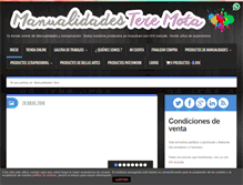 Tablet Screenshot of manualidadestere.com